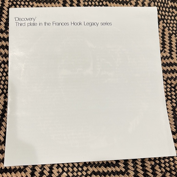 Discovery Third plate in the Frances Hook Legacy Series with Certification - Picture 5 of 7